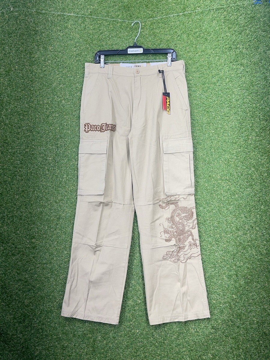 Paco Cargo Pants Mens 32x30 Baggy Y2K Skater Goth Punk Vintage