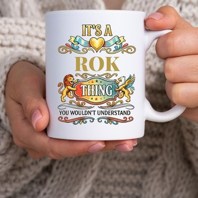 ROK Familienname Kaffeebecher Weihnachten Geburtstag Geschenk