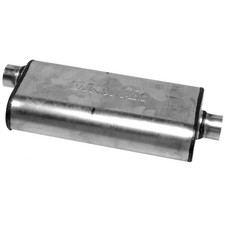 Walker Exhaust Muffler Ultra Flo Welded 2 14 In2 14 Outlet Stainless Ea 17512