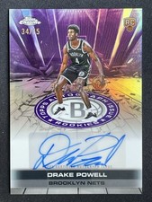 Drake Powell 2025-26 Topps Chrome Issue Purple Refractor Auto RC /75 #TAIR-DP