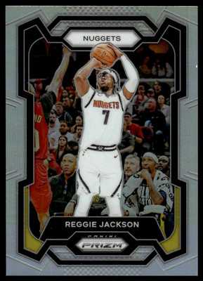 2023-24 Panini Prizm #235 Reggie Jackson Prizms Silver Denver Nuggets