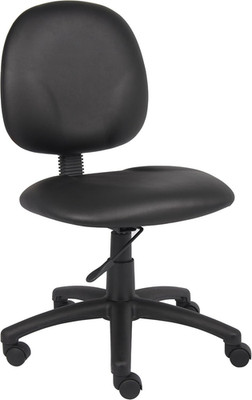 Office Products Dimond Task Chair without Arms in Black, Mid-Back (B9090-CS)