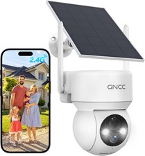 Solar Security Camera Outdoor, 360 View, WiFi, Color Night Vision