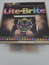 Hasbro Lite Brite Console Peg Board Tested Working No Templates Or Guide