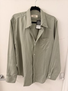 Buck Mason NWT Large DRAPED LINEN LOUNGE LIZARD SHIRT