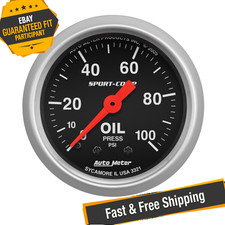 Auto Meter 3321 2-116 Sport-comp Mechanical Oil Pressure Gauge