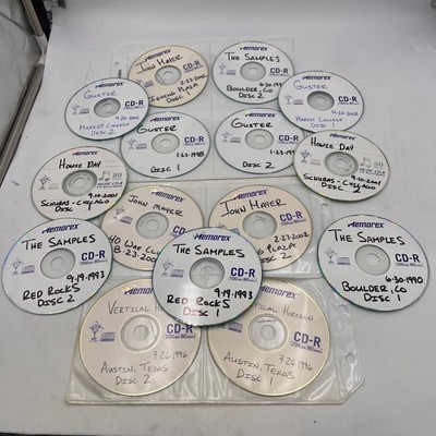 LIVE SHOW BOOT LEG RECORDING CD LOT THE SAMPLES GUSTER JOHN MAYER OTHERS