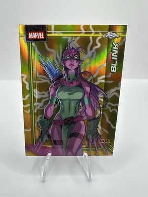 2026 Topps Chrome Marvel Comics Blink Gold Refractor  /50