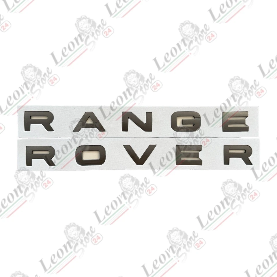 Logo Scritta per Range Rover Grigio Satinato evoque sport vogue velar badge land - Immagine 3 di 4