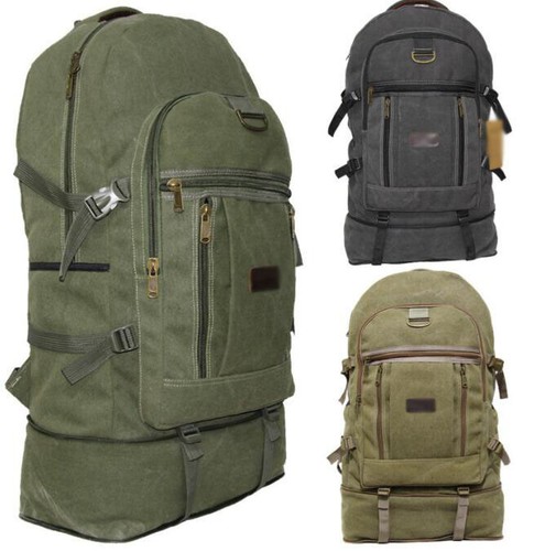 Outdoor Large Backpack Luggage Shoulder Bag Rucksack Duffle Camping Travel 6