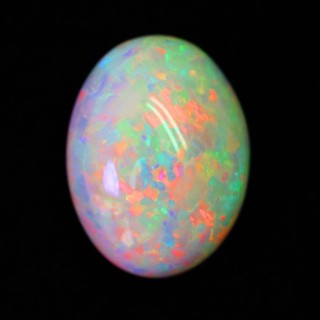 Modello Chaff 14 50c 3D! Fantastico gioco arcobaleno semi nero Welo opale 21x13 mm ovale