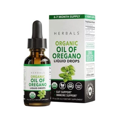 Bio Oregano Öl flüssige Tropfen - Darm & Immun Unterstützung Kräuter Ergänzungen