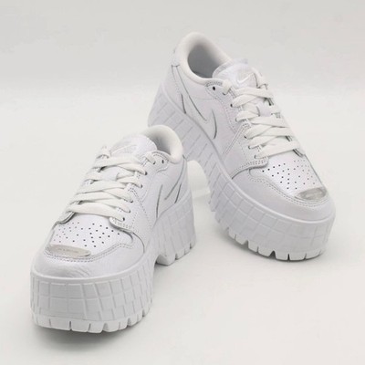 Nike Air Jordan 1 Low Top Platform White Men's Athletic Sneakers
