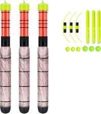 3PCS Weighted Balsa Pole Floats  Choose 8or 12 inch in Dark FREE Shipping US