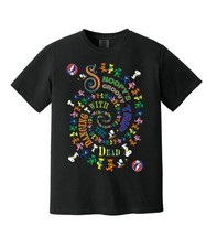 Snoopy's Groovy Trip with the Dead T-Shirt Grateful Dead Dancing Bear Peanuts