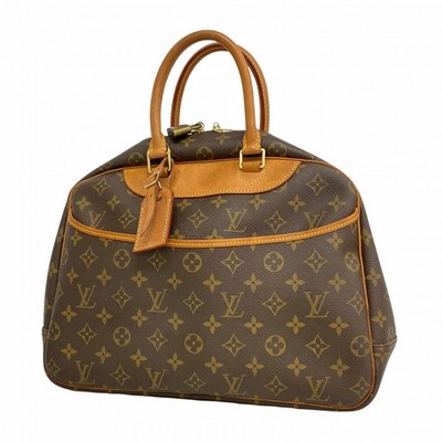6eb1541 Louis Vuitton Handbag Monogram Deauville M47270 Brown Used Ladies