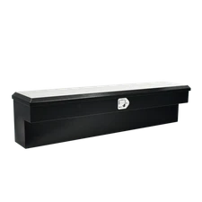 60x8x14 Inch Steel Side Truck Tool Box Pickup Trailer Storage Bed w/Lock