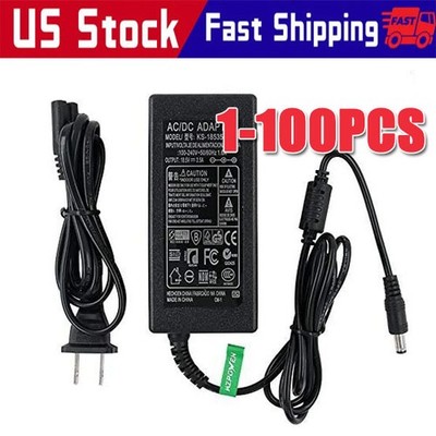 12V 5A 5 AMP 60W DC Power Supply Adapter Transformer LED Strip CCTV PC 5050 USA