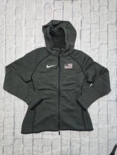 Nike Tech Fleece Usa Hoodie Jacket Dark Gray Women’s Size Large  CT4042-001 New