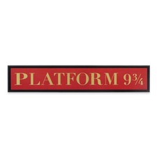 Harry Potter Platform 9 3/4 Wood Wall Decor - Fun Harry Potter Sign for Bedro...