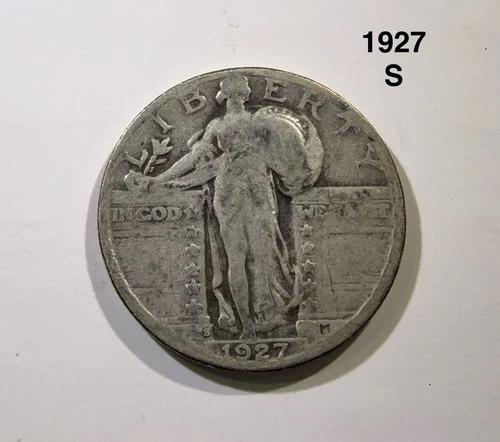1927-S Standing Liberty Quarter, Better Date San Francisco Issue