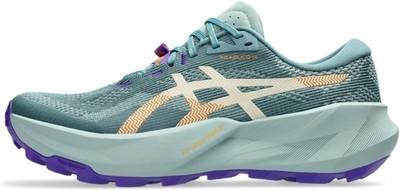 ASICS Women's Trabuco 14 Trail Running Shoes - Foggy Teal/Radiant Amethyst - 7