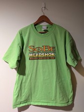 T-shirt vintage Cannondale SoBe Headshok corsa mountain bike ciclismo verde XL
