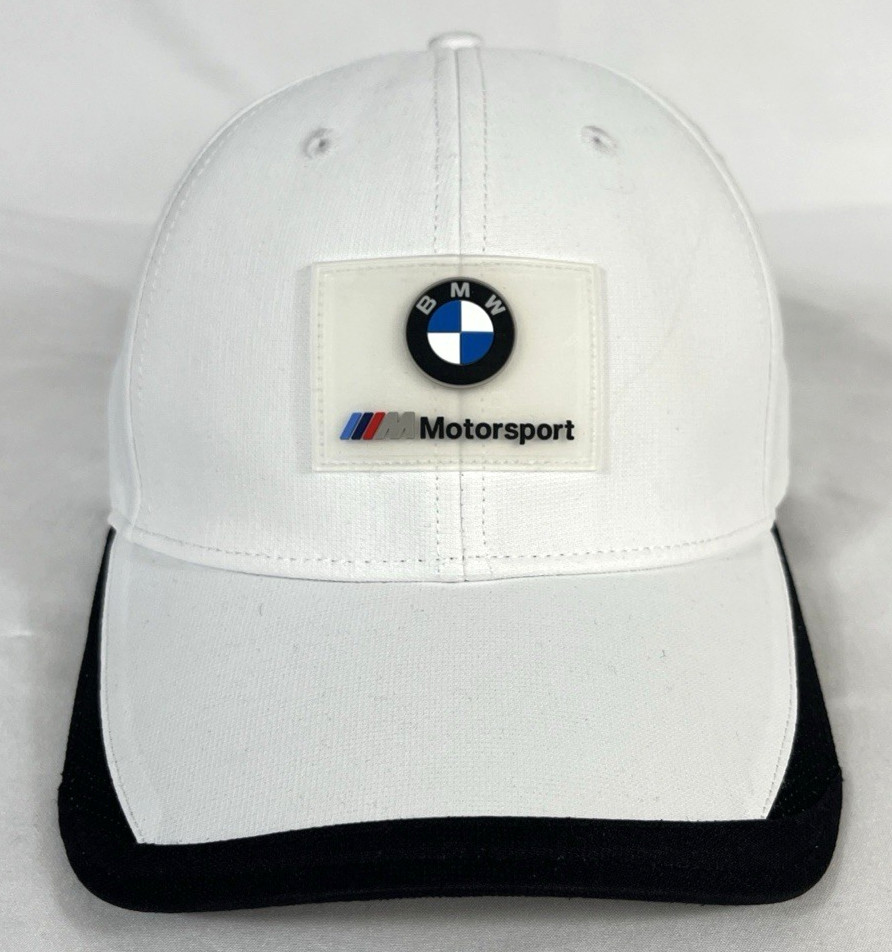 Puma BMW Motorsport Racing White Cap Hat Snapback Adjustable