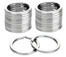 10PCS Stainless Steel Split Key Rings 25mm for Keychain DIY