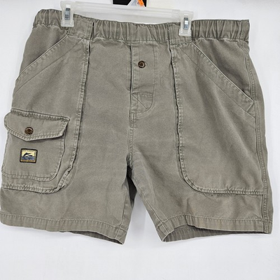 #ad Vintage Tommy Bahama Cargo Shorts Mens Large Green Gray Key Largo Beach Pockets $30.00