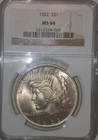 1922 Peace Silver Dollar NGC MS64 $1 Silver Coin