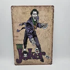 DC Comics - The Joker Tin Sign - Nostalgic Vintage Metal Wall Decor