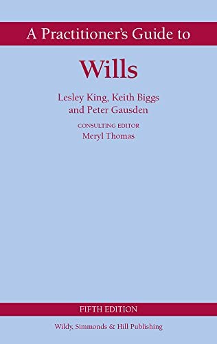 A Practitioner's Guide to Wills by Lesley King 9780854902965 NEW - Image 6