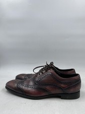 Dolce Gabbana Burgundy Leather Oxford Dress Shoes M 10