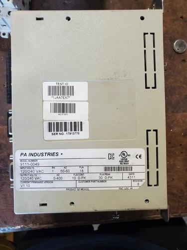 P/A Industries 9111-0049 Drive/ Controller