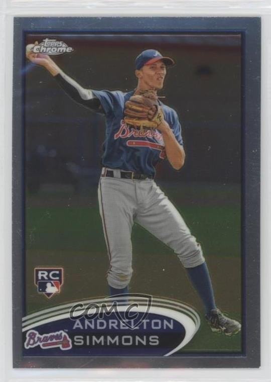 2012 Topps Chrome Andrelton Simmons #182 Rookie RC 01i1