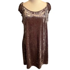 Forever 21 NEW Velveteen Dress Womens Size 2X Taupe Off The Shoulder Bodycon 