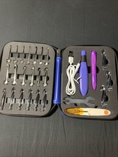 Counting Crochet Hook Set LED Light Interchangeable Needles 22 Sizes Crochet Kit