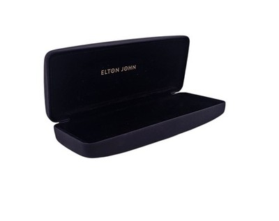 Elton John Gold Star Eyeglass Black Hard Case, Black. O11