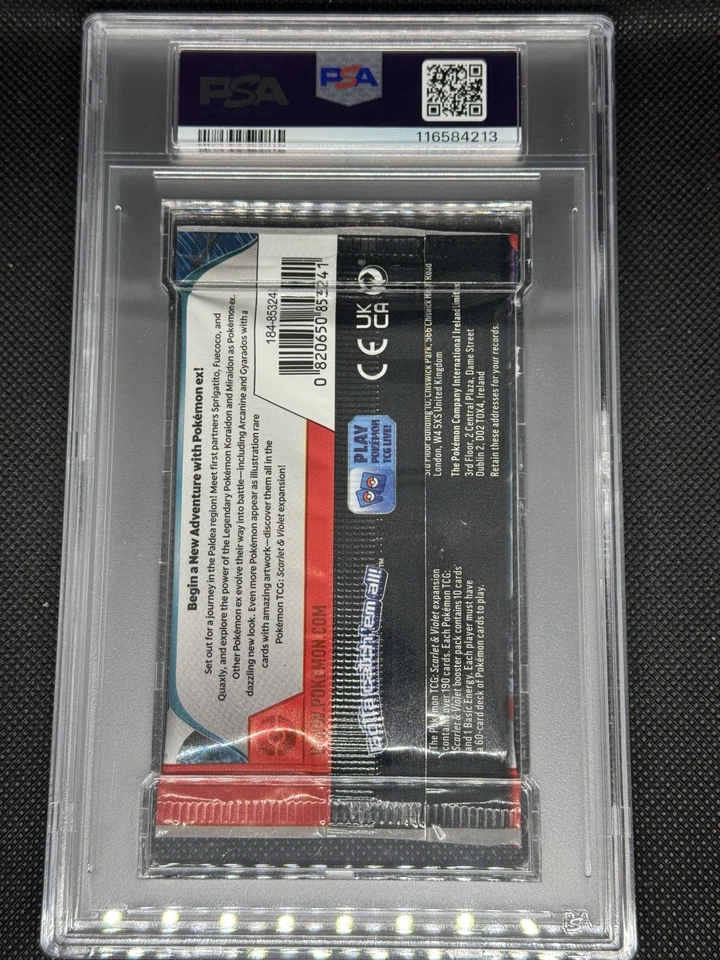 Pokemon Scarlet & Violet Foil Pack Miraidon Art PSA 9 - Image 2 of 2