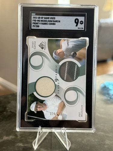 2002 SP GAME USED GOLF SGC 9 ROOKIE /200 #F9DMG PHIL MICKELSON, GARCIA  NEW SLAB