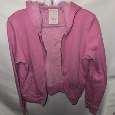 Vintage PINK Victoria's Secret Hoodie Sweatshirt large  READ