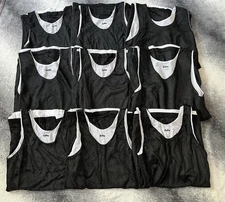 Eastbay Unisex Reversible Black and White Practice Jerseys Small Med Large - EUC