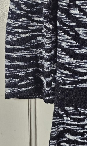 Nine West Pullover Kleid Damen Größe M schwarz weiß 3/4 Ärmel Strick Passform & Flare - Bild 8 von 24