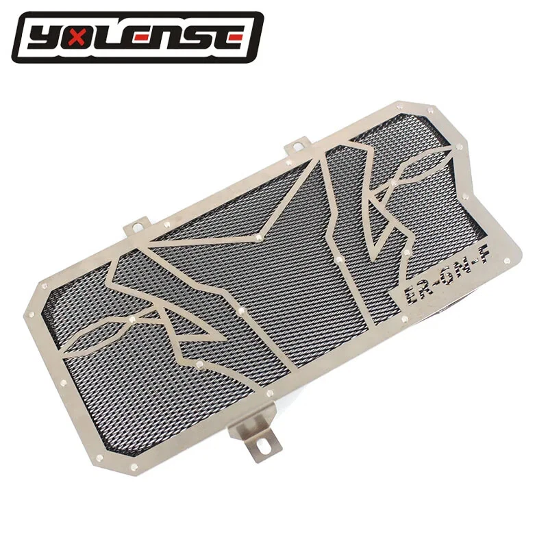 Radiator Guard Grille Cover Steel Cooler Protector Covers For Kawasaki ER6N ER6F — 第 4/4 张图片