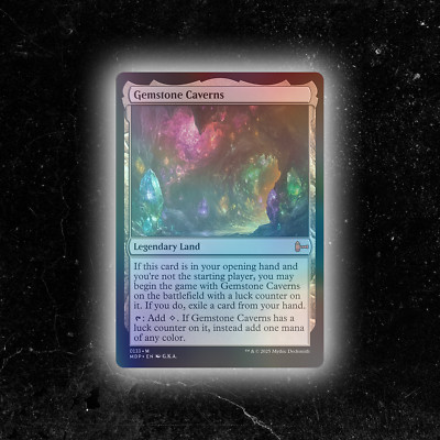 FOIL - Gemstone Caverns - Custom Magic: The Gathering Card - High-Quality