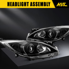 For 2010-2013 Mazda 3 Mazda3 Black Headlights Headlamps Light Leftright 10-13
