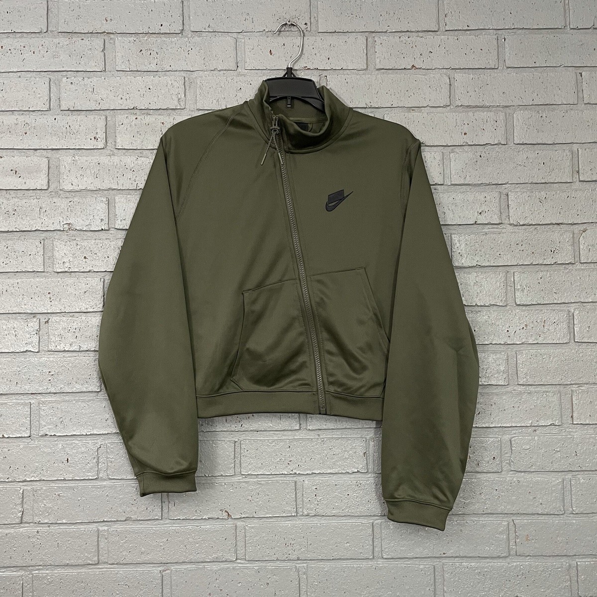 $85 Womens Size S Nike NSW Asymmetrical Zipper Track Jacket CZ9364-325 Olive | eBay $85 Womens Size S Nike NSW Asymmetrical Zipper Track Jacket CZ9364-325 Olive | eBay