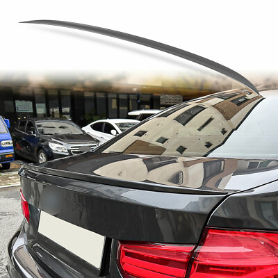 Painted Rear Trunk Lip Spoiler for BMW F30 F80 Sedan M3 Style Mineral Grey B39