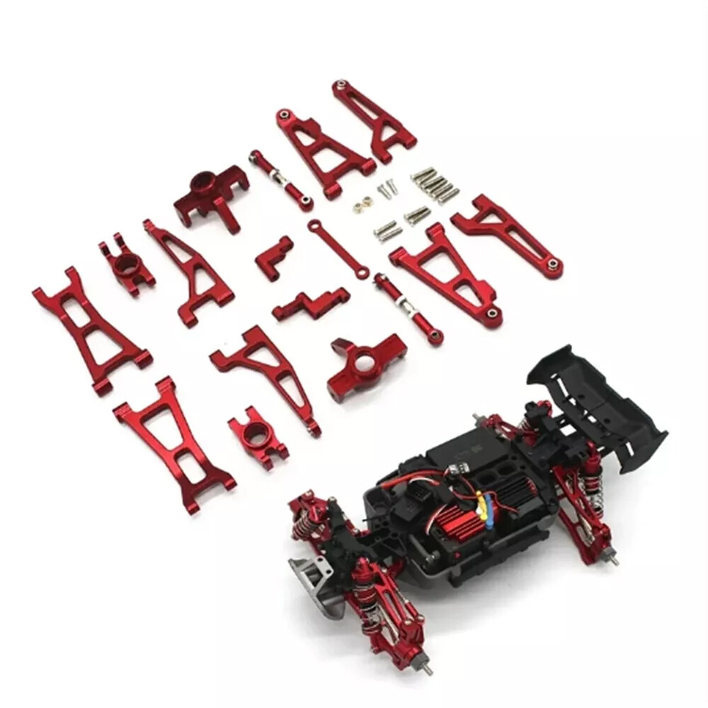 RC Car Part Accessories Red Metal Upgrade Kit For MJX 1/16 16207